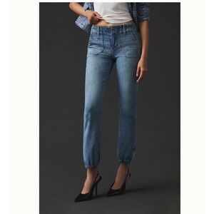 PAIGE Jeans Pants Womens Size 26 Mayslie Jogger Denim Blue Stretch Utility